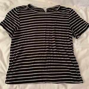 Black and White striped T-shirt